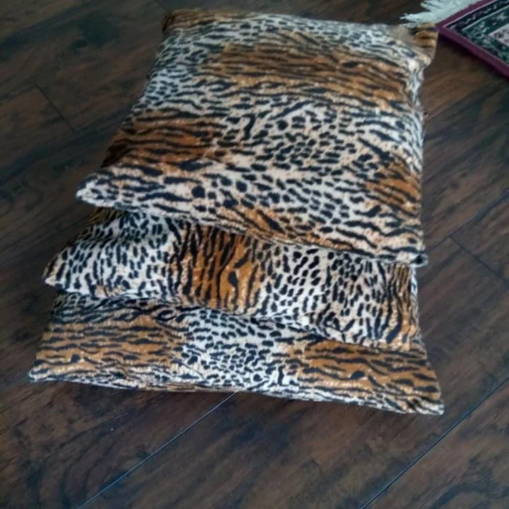 Set of Animal Print Throw Pillows! SOFT!